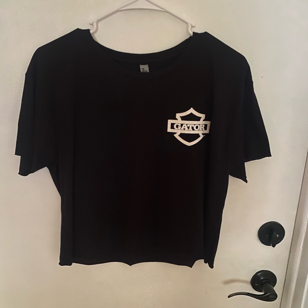 Motorcycle crop top shirt. Next level apparel.  New with tags